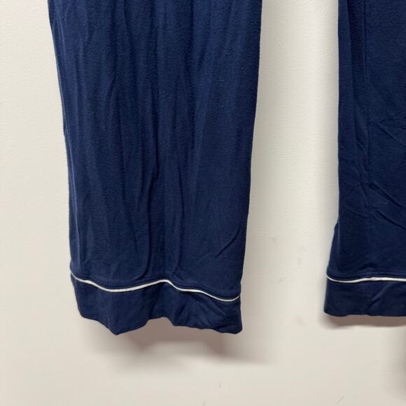 Eberyjey Navy Blue Pajama Pants Super Soft Size Medium Elastic Waist Womens - Picture 4 of 7